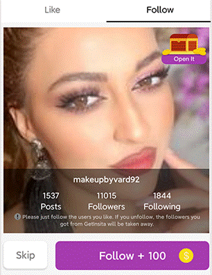 Instagrammers’ profile