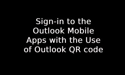 Outlook QR code